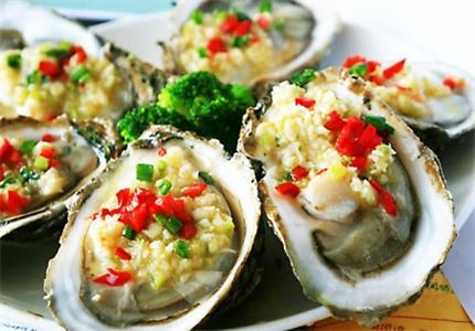 Baked oysters